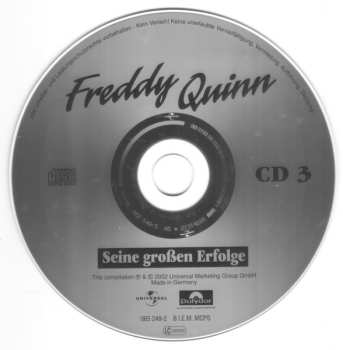 3CD/Set di cofanetti Freddy Quinn: Seine Großen Erfolge