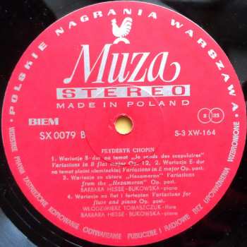 LP Frédéric Chopin: Dzieła Wszystkie = Complete Works
