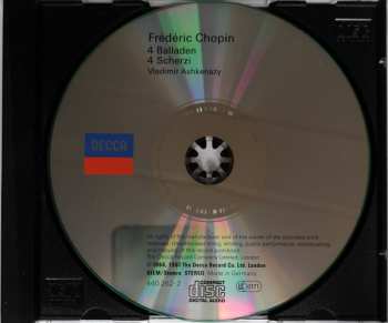CD Frédéric Chopin: Balladen Nr. 1-4 / Scherzi Nr. 1-4
