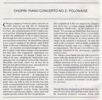 CD Frédéric Chopin: Piano Concerto = Klavierkonzert = Concerto Pour Piano No. 2 ∙ Polonaise Op. 44