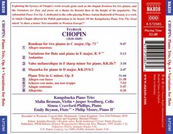 CD Frédéric Chopin: Piano Trio, Op. 8 • Variations For Flute And Piano • Rondeau For Two Pianos
