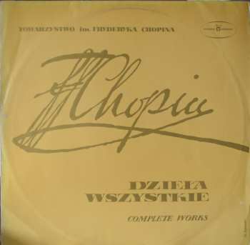 LP Frédéric Chopin: Impromptus / Fantaisie F-moll Op. 49