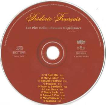 CD Frédéric François: Les Plus Belles Chansons Napolitaines