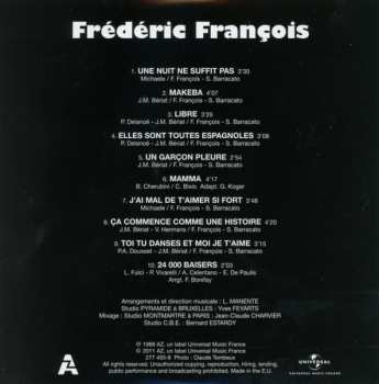 9CD/Set di cofanetti Frédéric François: L'intégrale Des Albums Originaux 1984-1992