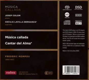 SACD Frederic Mompou: Música Callada