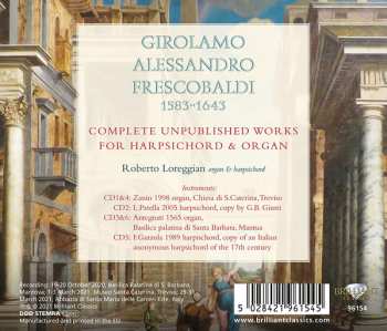 6CD Girolamo Frescobaldi: Complete Unpublished Works For Harpsichord & Organ