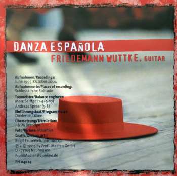 CD Friedemann Wuttke: Danza Española