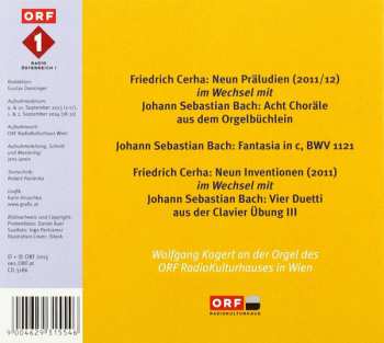 CD Johann Sebastian Bach: B-A-Cer-Ha (Orgelmusik Von Friedrich Cerha Und Johann Sebastian Bach)