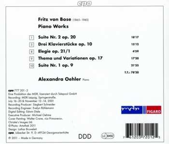 CD Alexandra Oehler: Piano Works