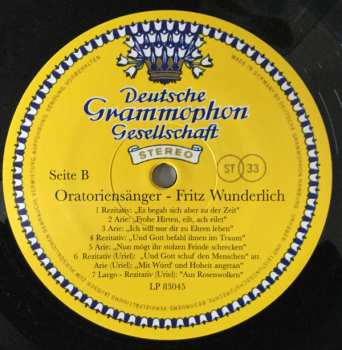 LP Fritz Wunderlich: Oratoriensänger - Fritz Wunderlich