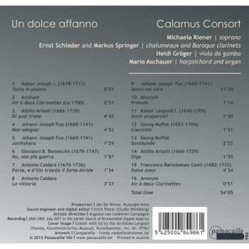 CD Johann Joseph Fux: Un Dolce Affanno