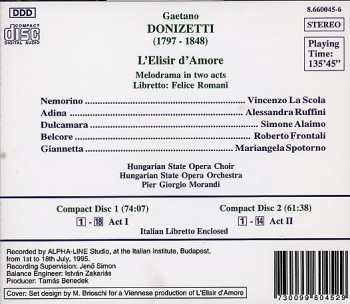 2CD Gaetano Donizetti: L'Elisir D'Amore