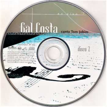 2CD Gal Costa: Gal Costa Canta Tom Jobim Ao Vivo