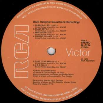 2LP Galt MacDermot: Hair (Original Soundtrack Recording) (2xLP)