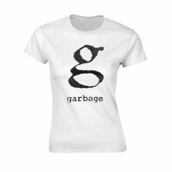 Merch Garbage: Maglietta Donne Logo Garbage (white)