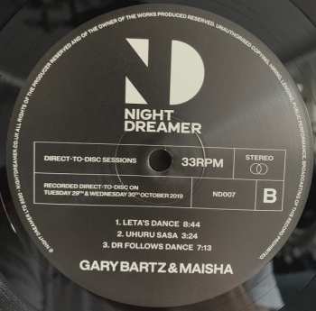 LP Maisha: Night Dreamer Direct-to-Disc Sessions 