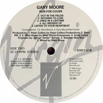 LP Gary Moore: Run For Cover