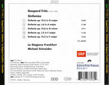 CD Gaspard Fritz: 5 Sinfonias