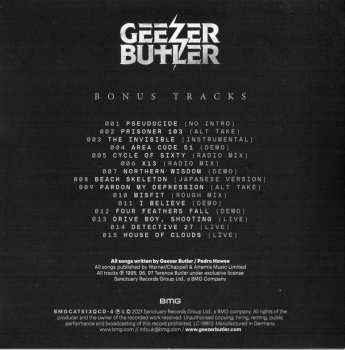4CD/Set di cofanetti Geezer Butler: Manipulations Of The Mind (The Complete Collection)