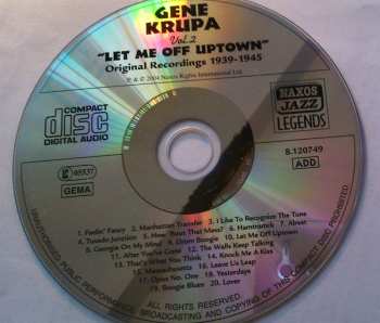 CD Gene Krupa: Let Me Off Uptown / Original Recordings 1939-1945