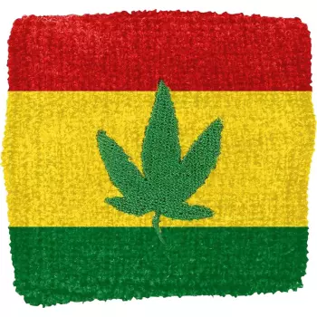 Generic Patches: Wristband Rasta Leaf