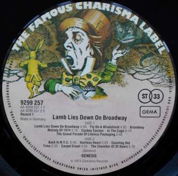 2LP Genesis: The Lamb Lies Down On Broadway