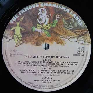2LP Genesis: The Lamb Lies Down On Broadway