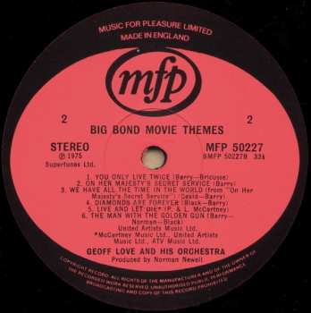 LP Geoff Love & His Orchestra: Big Bond Movie Themes