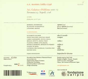 2CD Georg Friedrich Händel: Aci, Galatea E Polifemo