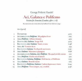 2CD Georg Friedrich Händel: Aci, Galatea E Polifemo