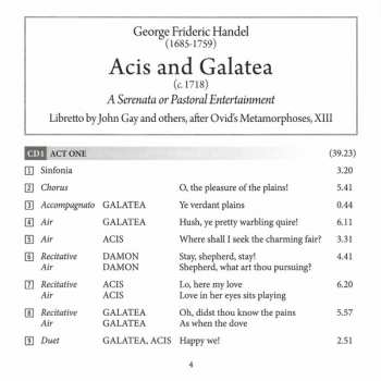 2CD Georg Friedrich Händel: Acis And Galatea
