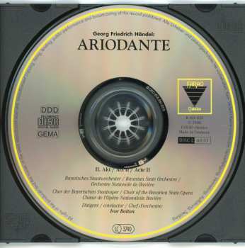 3CD/Set di cofanetti Georg Friedrich Händel: Ariodante