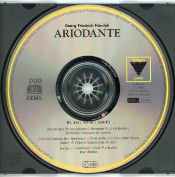 3CD/Set di cofanetti Georg Friedrich Händel: Ariodante