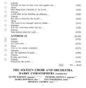 4CD/Set di cofanetti Georg Friedrich Händel: Chandos Anthems (Complete)