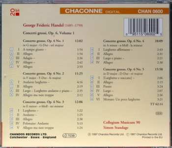 CD Georg Friedrich Händel: Concerti Grossi, Op. 6 Volume 1