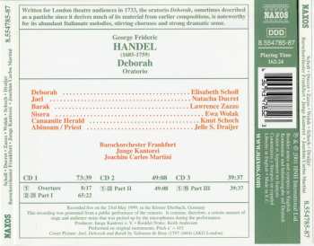 3CD/Set di cofanetti Georg Friedrich Händel: Deborah Oratorio