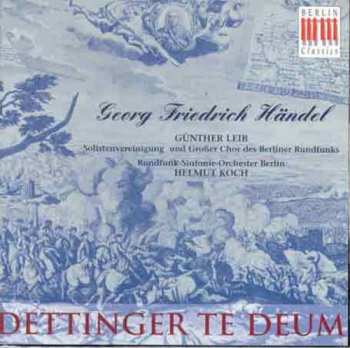 CD Georg Friedrich Händel: Dettinger Te Deum