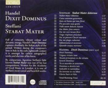 CD Georg Friedrich Händel: Dixit Dominus - Stabat Mater