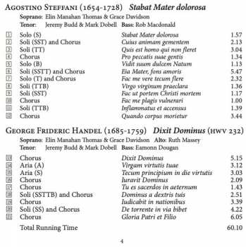 CD Georg Friedrich Händel: Dixit Dominus - Stabat Mater