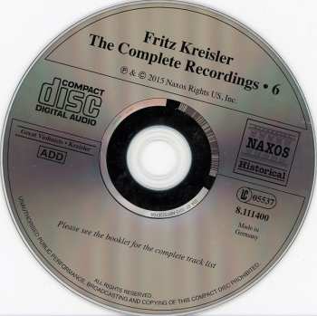 CD Antonín Dvořák: Kreisler, The Complete Recordings • 6