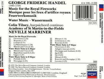 CD Georg Friedrich Händel: Music For The Royal Fireworks = Musique Pour Les Feux D'artifices Royaux = Feuerwerksmusik / Water Music = Wassermusik