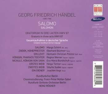 3CD/Set di cofanetti Georg Friedrich Händel: Salomo = Solomon