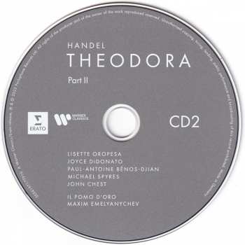 3CD/Set di cofanetti Georg Friedrich Händel: Theodora