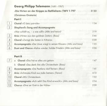 CD Georg Philipp Telemann: Christmas Oratorio; Christmas Cantatas 1761 & 1762