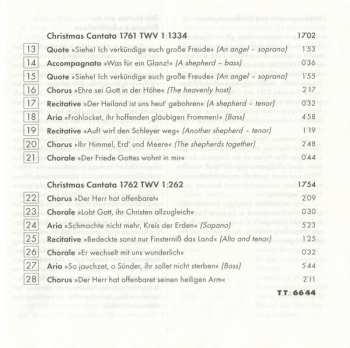 CD Georg Philipp Telemann: Christmas Oratorio; Christmas Cantatas 1761 & 1762