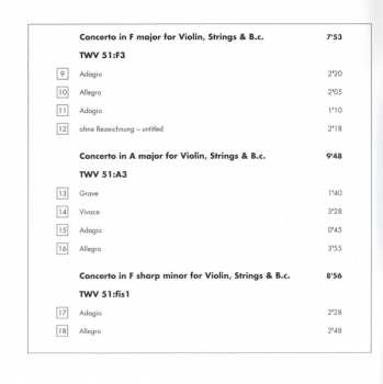 CD Georg Philipp Telemann: Complete Violin Concertos Vol. 5