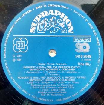 LP Prague Chamber Orchestra: Koncertní Skladby Se Zobcovou Flétnou (85 1)
