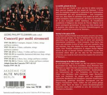 CD Georg Philipp Telemann: Concerti Per Molti Stromenti