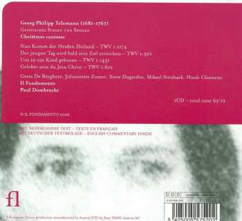 CD Georg Philipp Telemann: Geistliches Singen Und Spielen: Christmas Cantatas