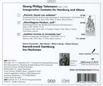 CD Georg Philipp Telemann: Kommt, Lasset Uns Anbeten: Inauguration Cantatas For Hamburg And Altona